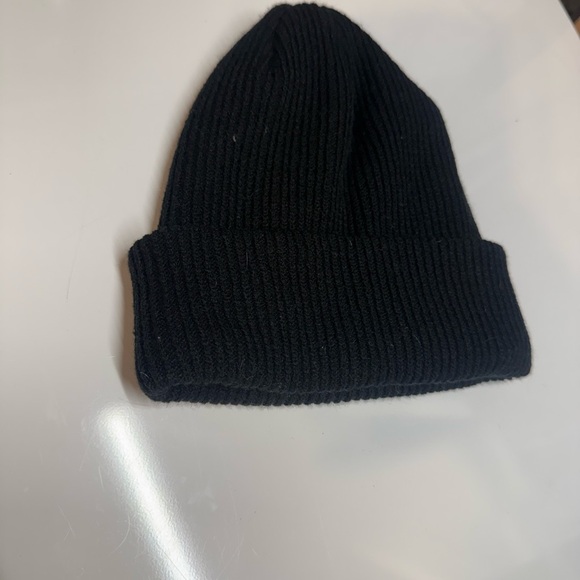 MONCLER Black Ribbed Knit Beanie Hat | Authentic | Unisex